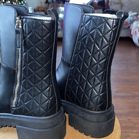 🆕🌿🖤QUPID: “BLACK” Quilted Booties SIZE 8 - Picture 6 of 13